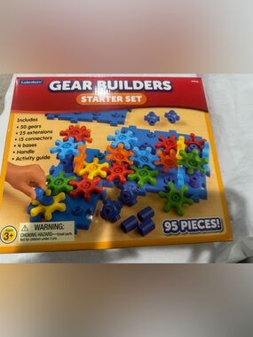 Lakeshore Gear Builders Starter Set Kids Toy - Bright Multicolor Gears